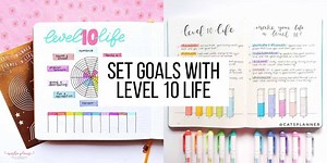 Set Life Goals With Level 10 Life Bullet Journal Page Ideas | Masha Plans