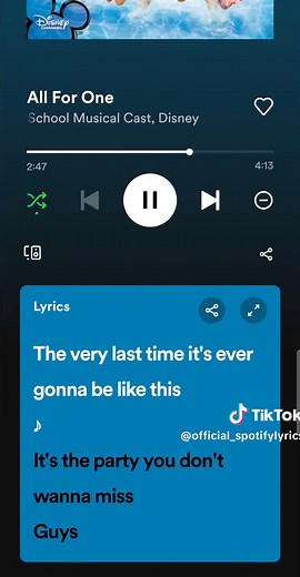 Spotify Lyrics on TikTok