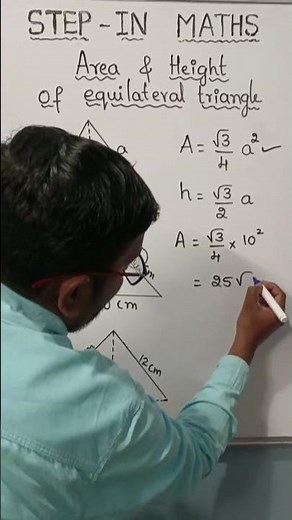 Height and Area of equilateral triangle