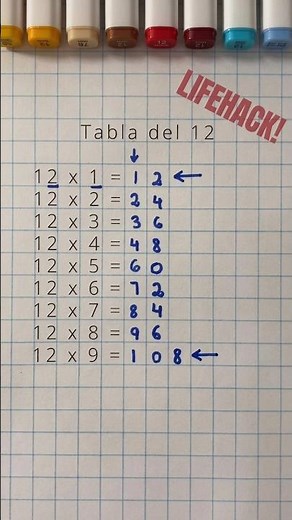 Easy 12 Times Table Math Hack! 🧠✏️ #shorts #mathstricks