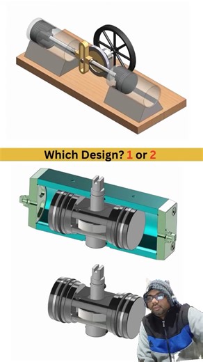 Double Piston Engine – New Concept Design Explained 🔥⚙️ | 3D Visualization Shorts #automobile