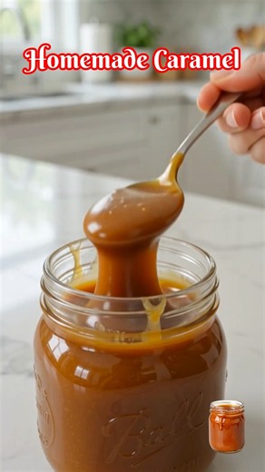 Must Try Homemade Caramel 🍯| Thick, Silky & Buttery Perfection 😍 #ytshorts