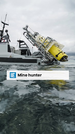 28K views · 208 reactions | Thales' autonomous boat uses a unique drone, the Underwater Autonomous System (UAS), to detect and neutralize dangerous sea mines without human intervention beneath the waves. | Interesting Engineering | Facebook