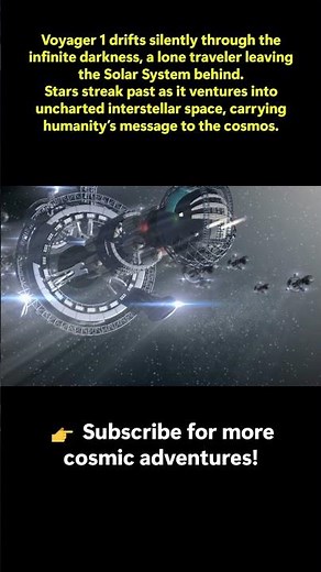 Voyager 1 Journey Into Interstellar Space | Cinematic Sci-Fi Space