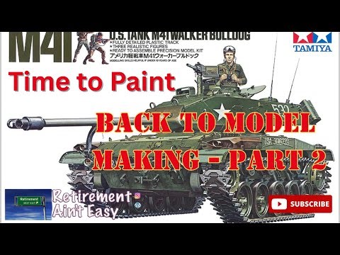 RAE Tamiya M41 Tank Model Build - Part 2 Paint