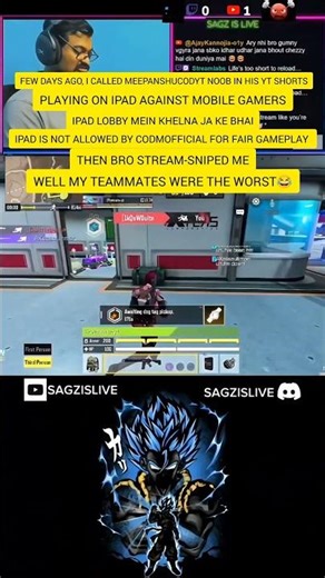 Controversy se view badhao 😂 #codmindia #ipadvsmobile #codmlive