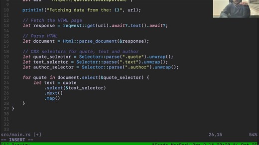 Rust Web Scraper ｜ Part 1 ｜ Build a Scraper with Reqwest + Scraper + Tokio