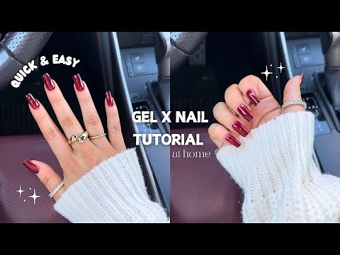 Step By Step Gel X Nail Tutorial At Home ♡ *Last up to 4 weeks* (Easy & Affordable)