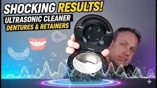 Ultrasonic retainer cleaner in action | Simple & effective