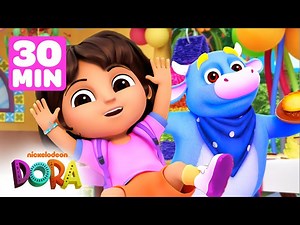 Os momentos mais divertidos do Benny! 🐮 Compilação de 30 minutos | Dora e Amigos - Videos For Kids