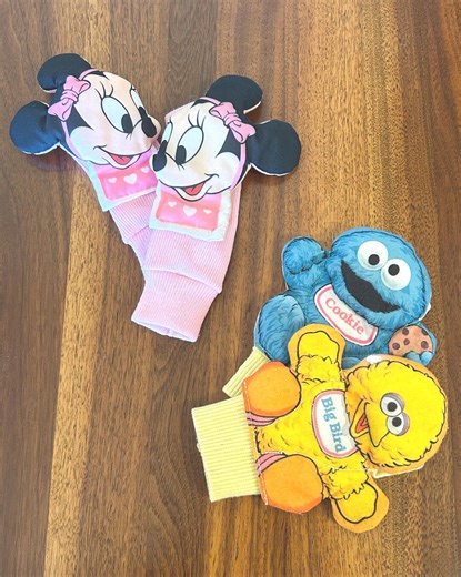 Vintage Baby Foot Rattle Socks - Minnie Mouse or Sesame Street - You Choose - Etsy