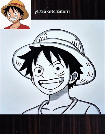How to draw Monkey D. Luffy step by step #drawing #anime #onepiece #luffy #tutorial