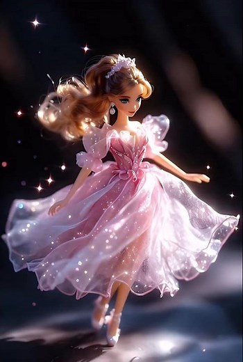 The Most BEAUTIFUL 3D Magic Ballerina Doll Dancing! 🩰✨ #shorts