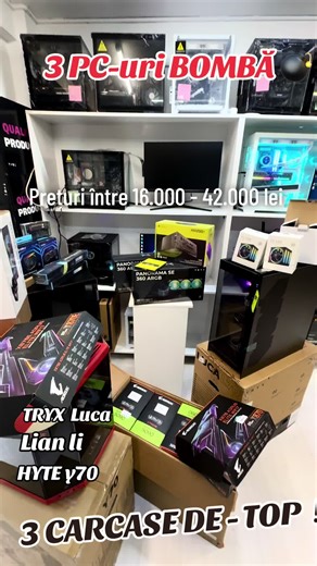 3 Calculatoare de TOP in 3 carcasa DE TOP 💣🔥 RYZEN 7 9800x3d RYZEN 9 9950x3d RTX 5080/ RTX 5090 SSD 2TB SSD 8TB G5 PCI 5.0 Revenim cu video la final 🔥 #iasi #goviral #fyp #pcgamingsetup #botosani