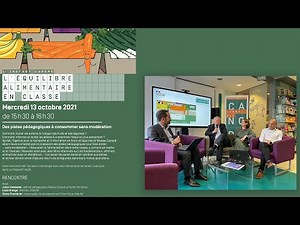 Instant Canopé sur l'équilibre alimentaire, avec Aprifel