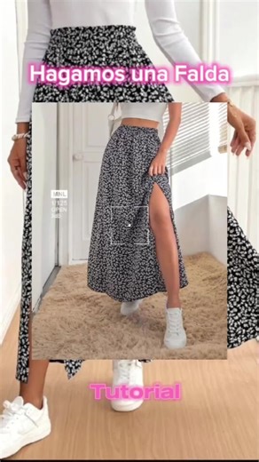 DIY Falda Larga Con Abertura - Tutorial Completo