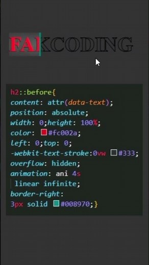CSS Creative Text Animation Effects With Shadow | HTML & CSS Only