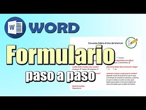 📋 Diseña tus Formularios: Cómo Crear Formularios Interactivos en Word 🖊️✨