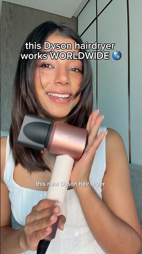 a smaller and lighter travel hairdryer that works everywhere ‪@dyson‬ #dyson #DysonBeauty #dysonhair