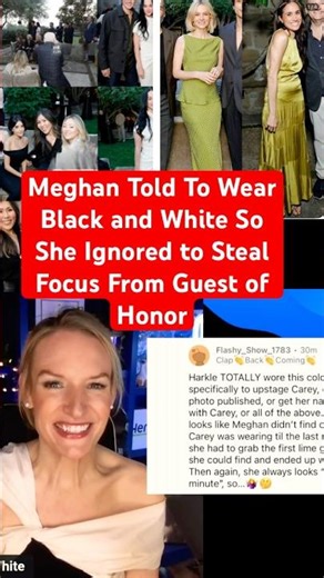 Meghan’s Narcissistic Clothing Move At The Netflix party