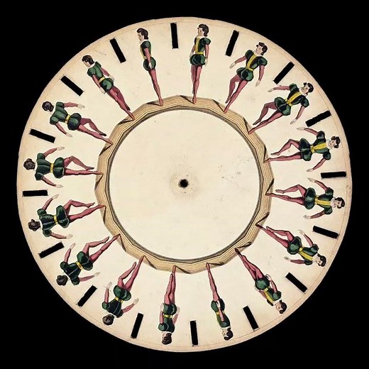 (1) Phenakistoscope 1833 - Joseph Plateau & Rudolph Ackermann