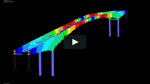 Banff Pedestrian Bridge - Finite Element Dynamics