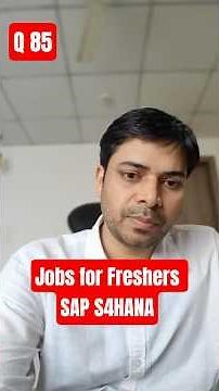 Jobs for Freshers in SAP | How to get a job in SAP fico?