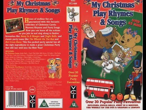 Teddy Bear Sing Along: My Christmas Play Rhymes and Songs (1997 UK VHS)