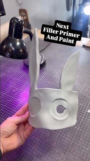 REANIMAL Cosplay Bunny Mask WIP - The Girl #reanimal #reanimalcosplay #3dprinting