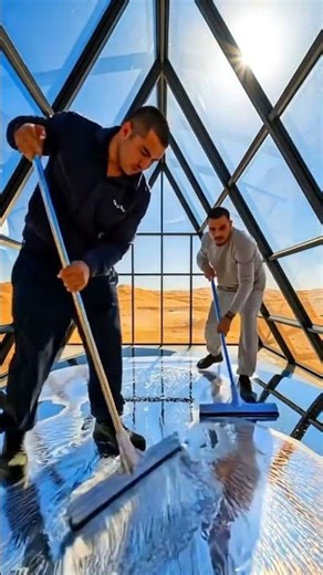 LIQUID MERCURY EPOXY on my floor in the Sahara Desert! 🏜️💎