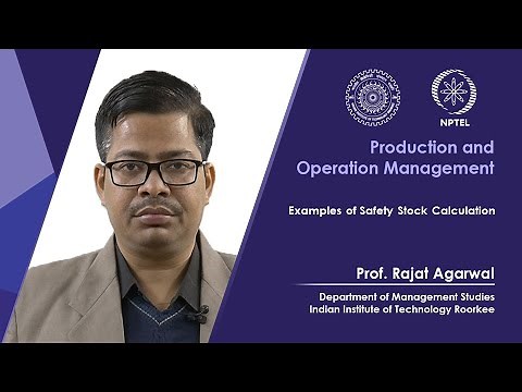 Lec 20- Examples of Safety Stock Calculation
