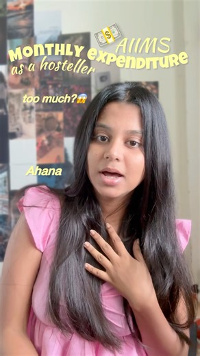 Monthly Expense as AIIMS Hosteller💰 food, AC😱 #aiims #hostellife #collegelife #viral #medicalcollege