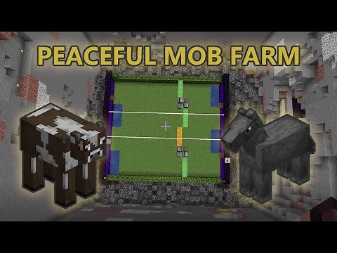 Fully AFK Passive Mob Farm for Minecraft 1.16