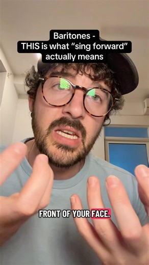 Baritones: sing higher without strain. What “sing forward” actually means.