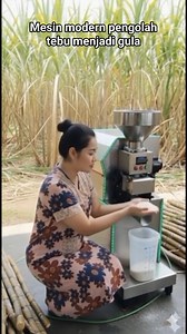 Mesin modern impian para petani/ modern machines for processing sugar cane into granulated sugar #funny #modernmachin #petanitebu #petanimodern | Jenni Sitepu
