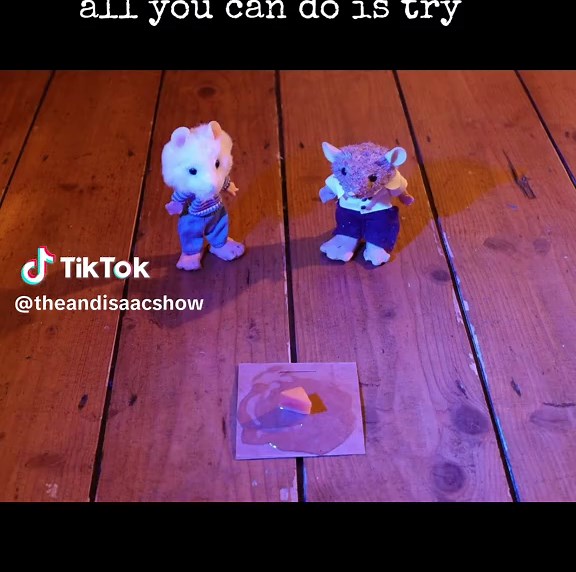 a series about a mouse trying again #christophermouse #animationtok #stopmotion #fantasticmrfox #hopecore