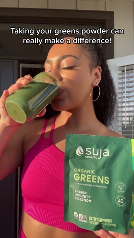 Fuel your body with the goodness of nature with Suja's Organic Greens Powder!