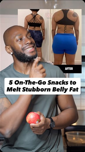Dr. Akanni Salako | Women’s Weight Loss Coach on Instagram: "Comment “COACH” if you want me to personally guide you through each step to help you lose your next 30-50 pounds 👇 I’ll message you details on 1-on-1 coaching. (Coaching only available in the US, CAD, AUS & UK) 🍎 Here are 5 On-The-Go Snacks to Melt Stubborn Belly Fat These snacks were staples in my client Alyssia’s program - she lost 8 pounds and 7% body fat while working full-time in the army. SNACK 1: Greek Yogurt + Berries → 15-20