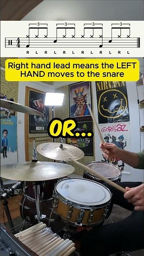3️⃣ How to play TRIPLETS on the HI HATS. Beginner Drum Lesson #shorts #drumlessons #hihats