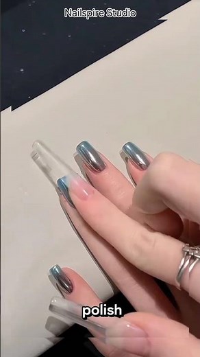 Chrome Mirror Nail Art – Step by Step Tutorial | Easy & Elegant Look 💅✨