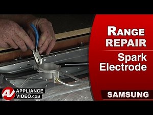Samsung Stove Repair - Burner will not spark - Assembly Spark Electrode