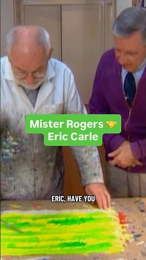 The teacher who changed Eric Carle's life 🥺 #MrRogers #EricCarle #ArtInspiration #nostalgia #shorts