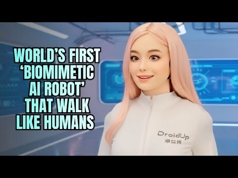 World's First Biomimetic AI Robot That Walk Like Humans #robot #robotics #viralvideo
