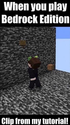 When you play on Bedrock Edition and phase through the ground