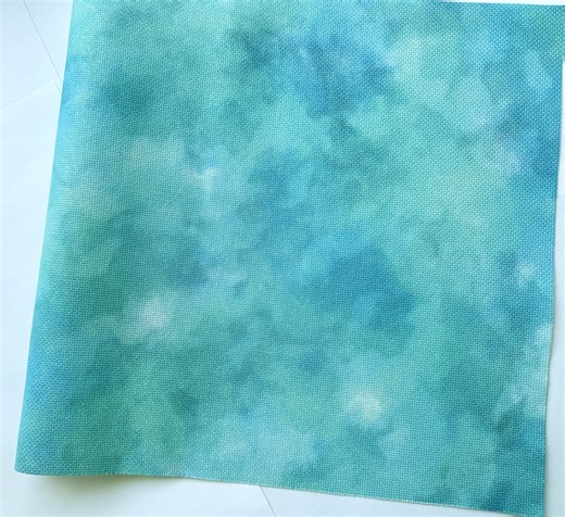 Custom Size Opalescent Ocean Blue Aida 20 Count - Etsy