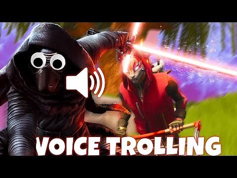 Crazy Kylo Ren Voice Impressions! | Fortnite Voice Trolling