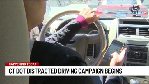 CTDOT launches driving awareness campaign to crack down on distracted drivers