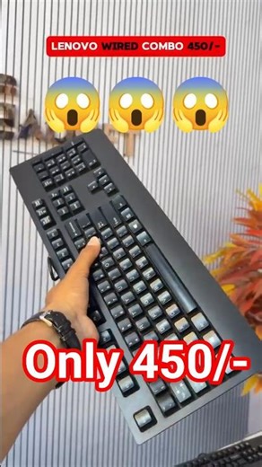Best Keyboard Mouse Combo 💻 Only ₹450 😍Lenovo Wired#lenovo #budgetgadgets #techindia