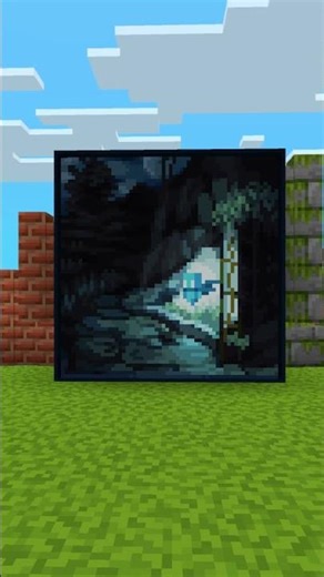 Mona Lisa in Minecraft?! 👩‍🎨🧱 | Pixel Perfect! #art #shorts