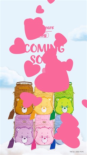 3.3K views · 45 reactions | ⏰ The countdown is ON! Our Care Bears™ x Lug Skeeter Mini Bridge Crossbody Bags are almost here — get ready for a burst of color, cheer, and carrying joy. ✨ #CareBearsXLug #LugLife #LugLive #BagsWithHeart #LiveLifeInColor #ComingSoon | Lug | Facebook